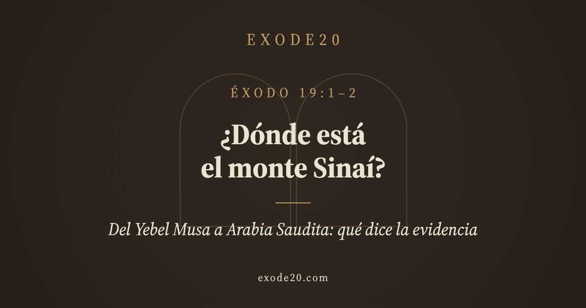 ¿Dónde está el monte Sinaí?