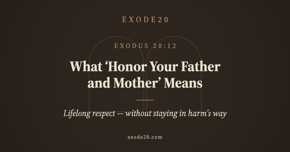 What ‘Honor Your Father and Mother’ Means